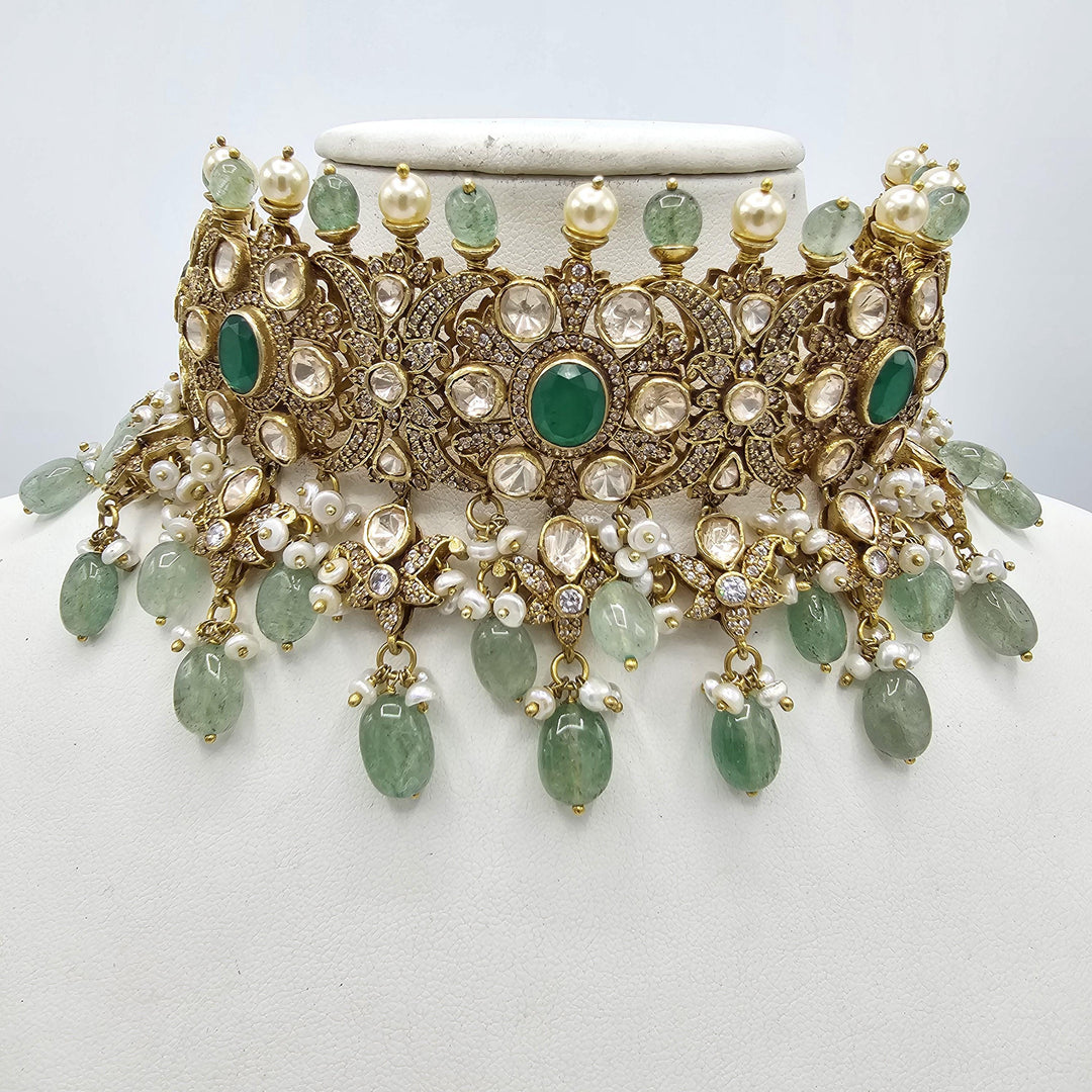 Silver victorian choker