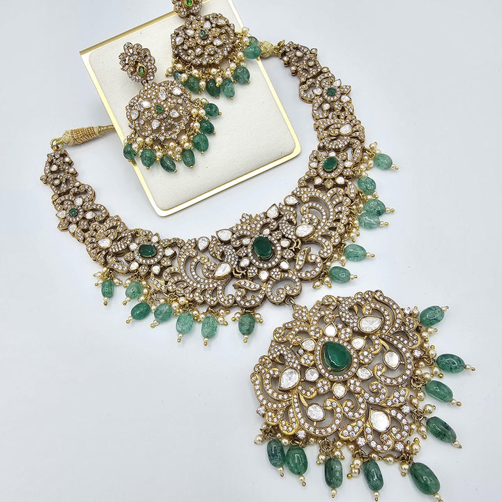 92.5 moissanite necklace set
