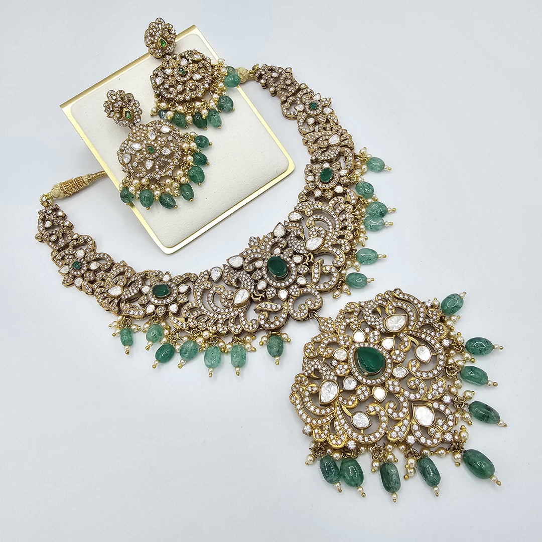 92.5 moissanite necklace set