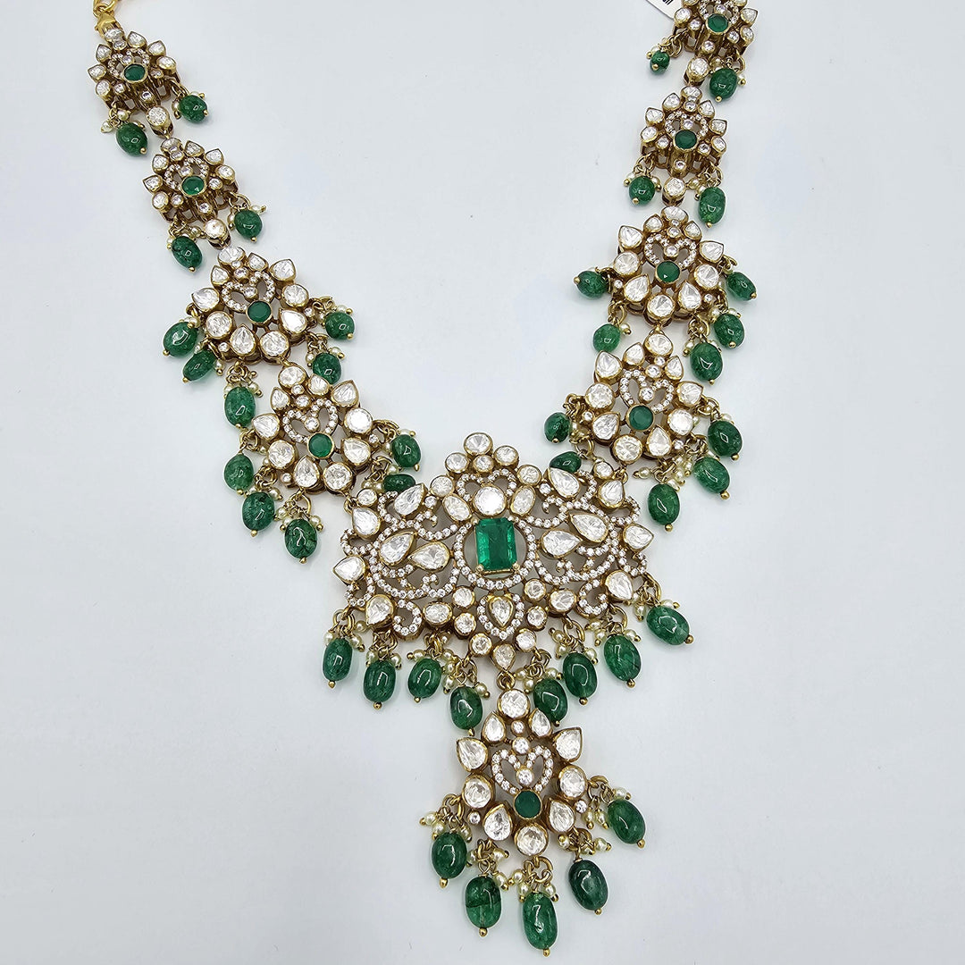 Victorian moissanite necklace