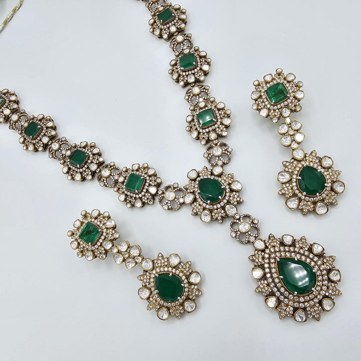 Victorian moissanite necklace