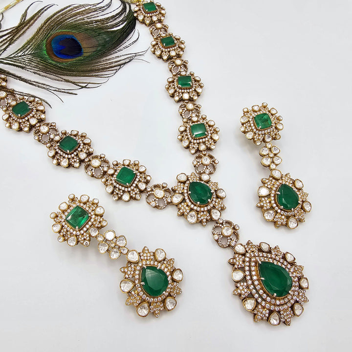 Victorian moissanite necklace
