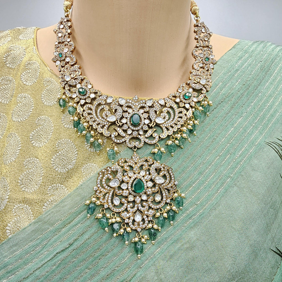 92.5 moissanite necklace set