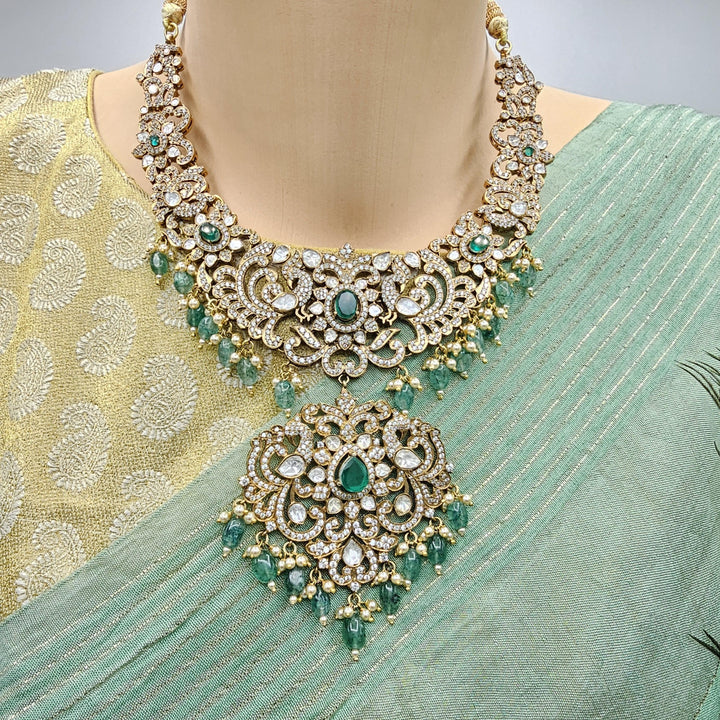 92.5 moissanite necklace set