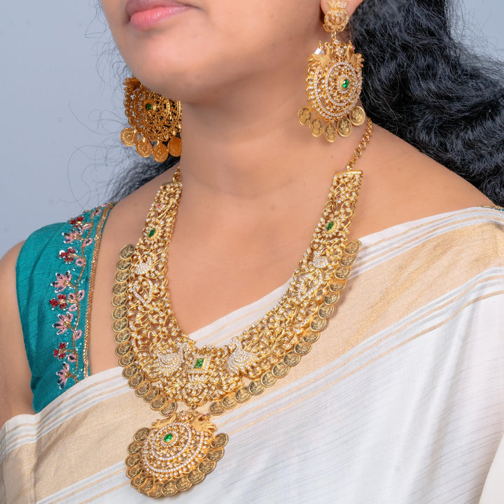CZ kasu necklace set