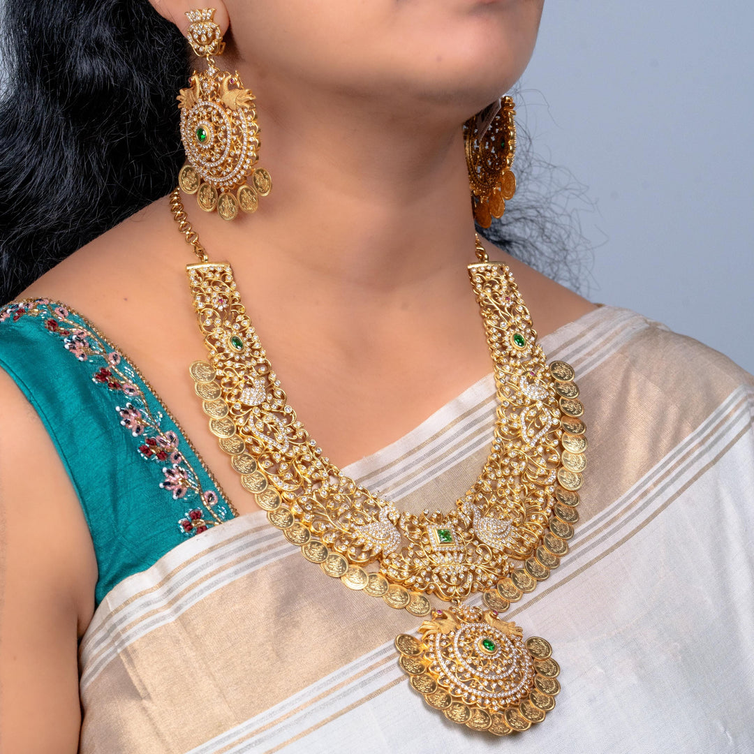 CZ kasu necklace set