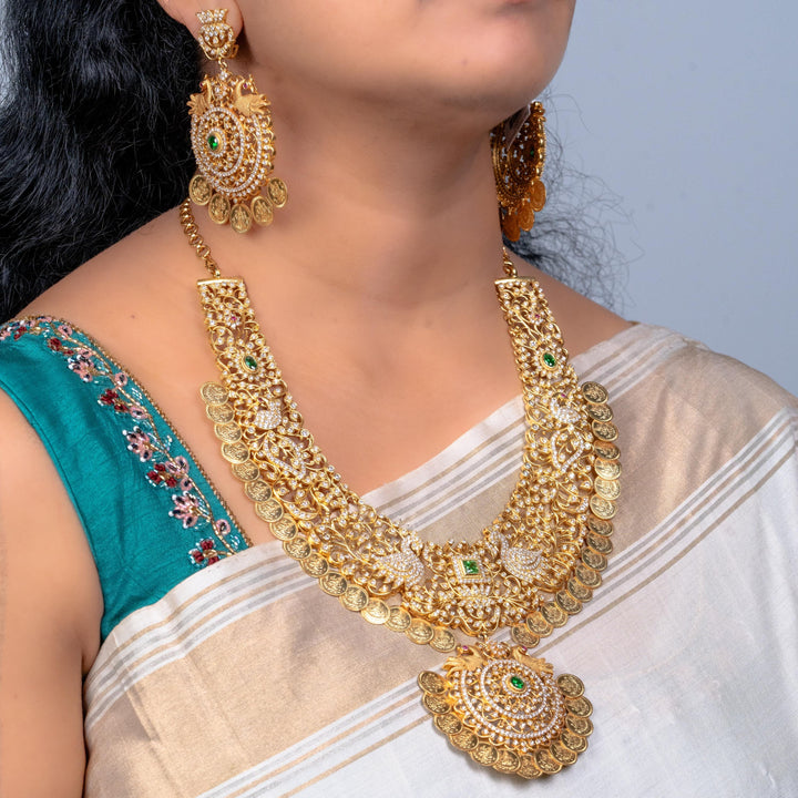 CZ kasu necklace set