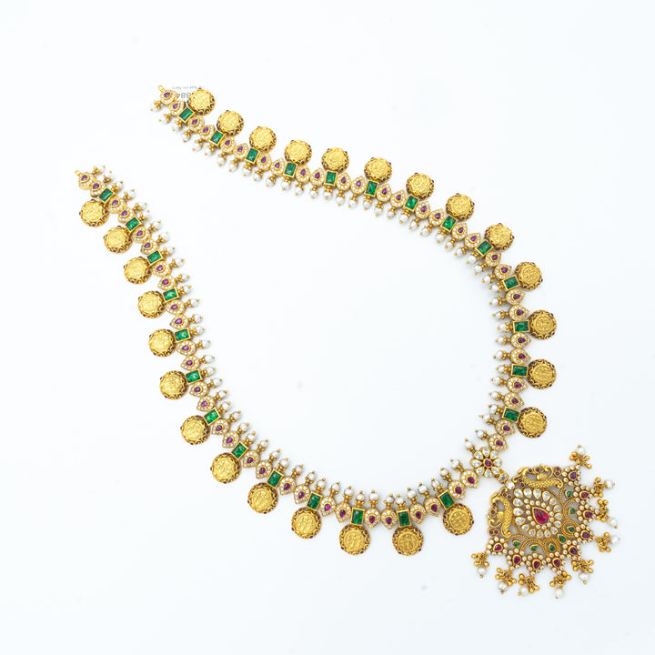 32" Silver Kasu necklace