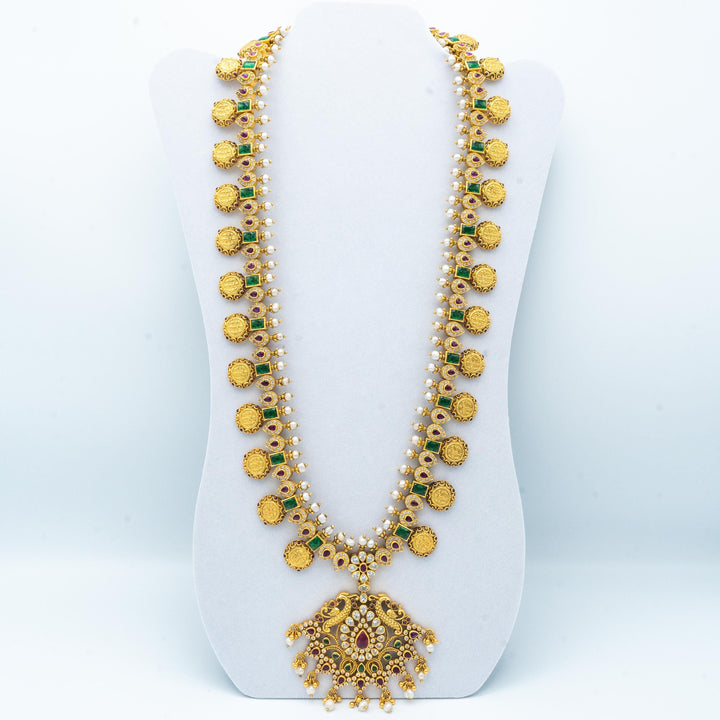 32" Silver Kasu necklace