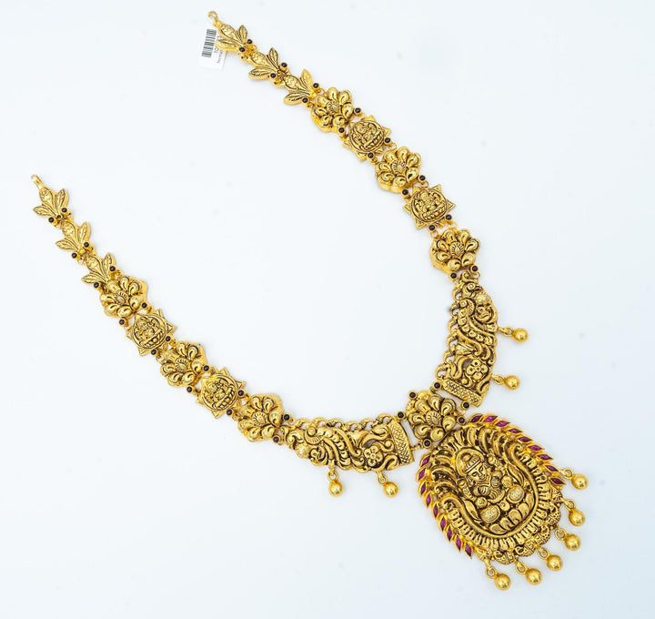 Silver nakshi necklace
