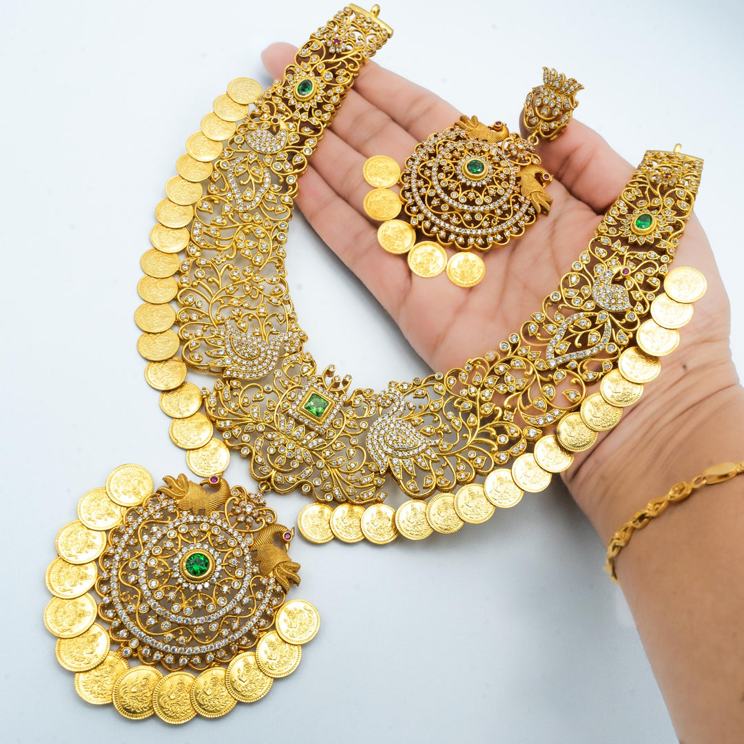 CZ kasu necklace set