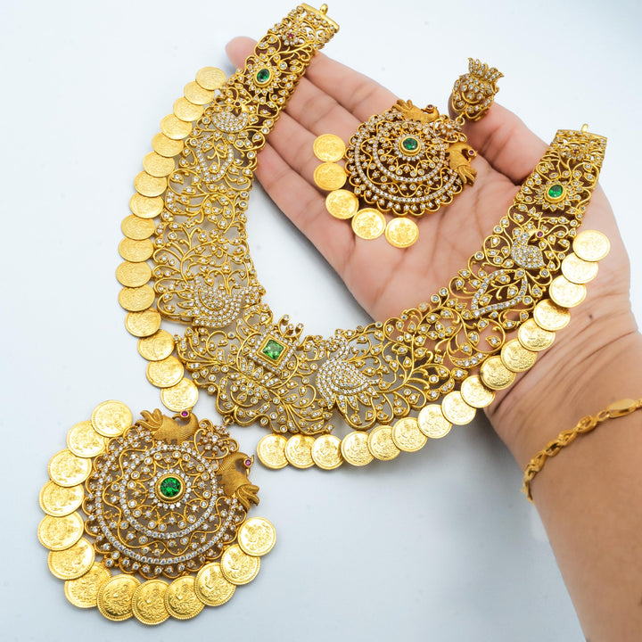 CZ kasu necklace set