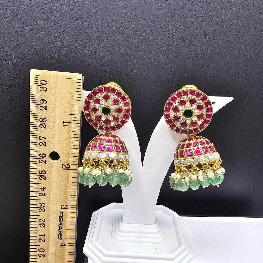 Kundan Jhumka earrings