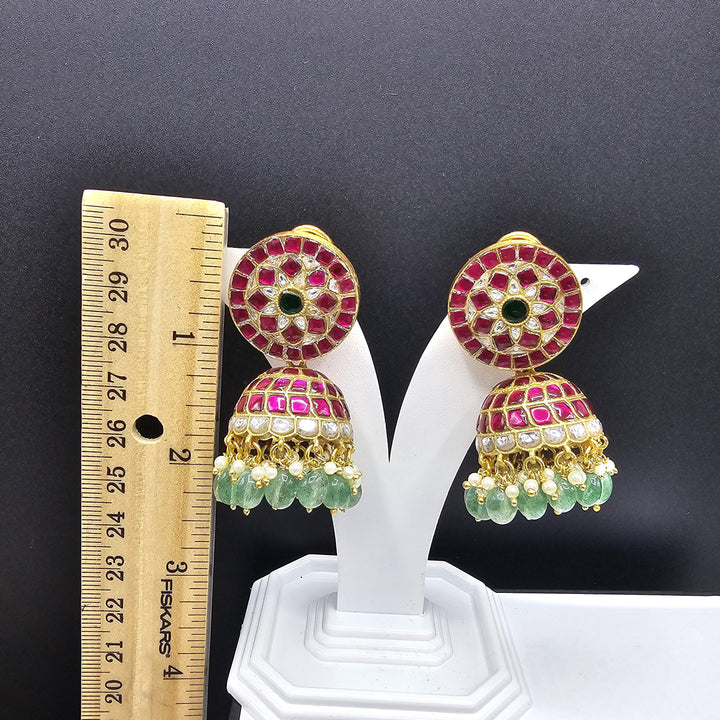 Kundan Jhumka earrings