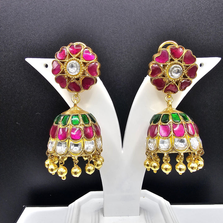 Kundan Jhumka earring