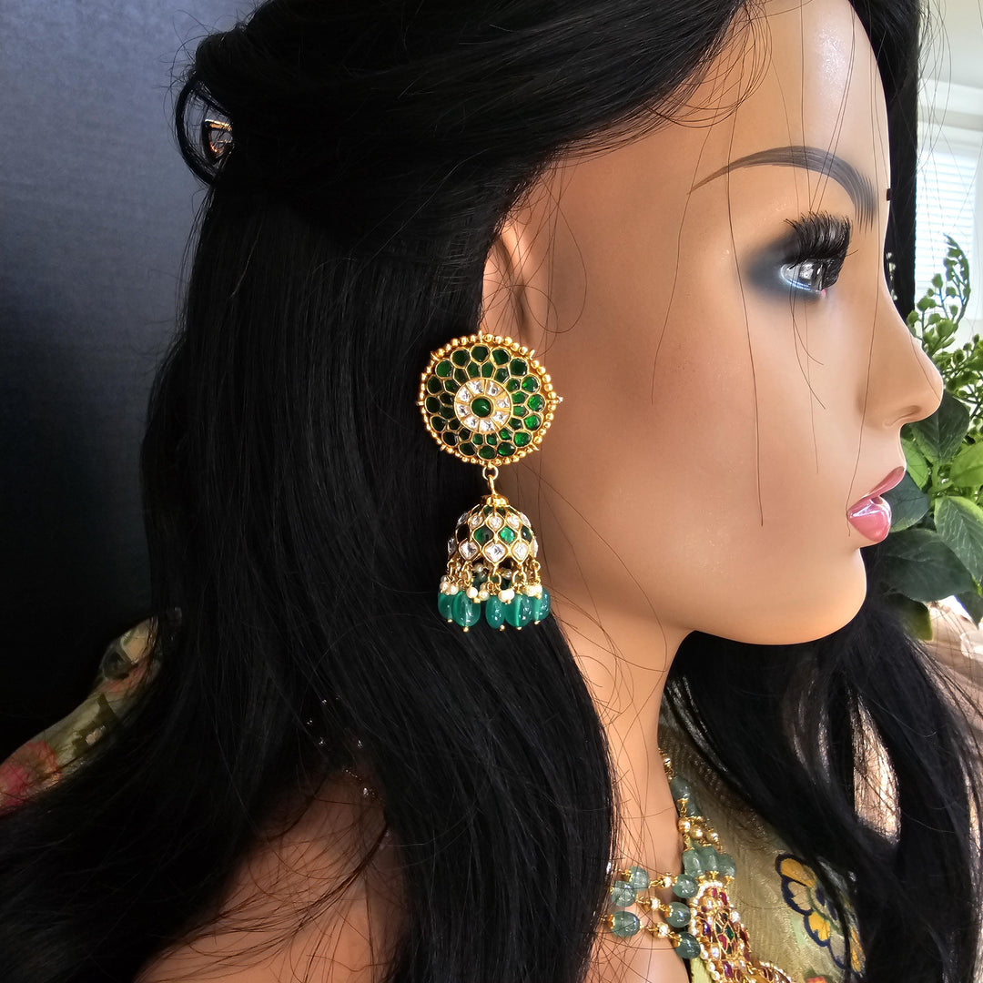 Partywear Silver jumka