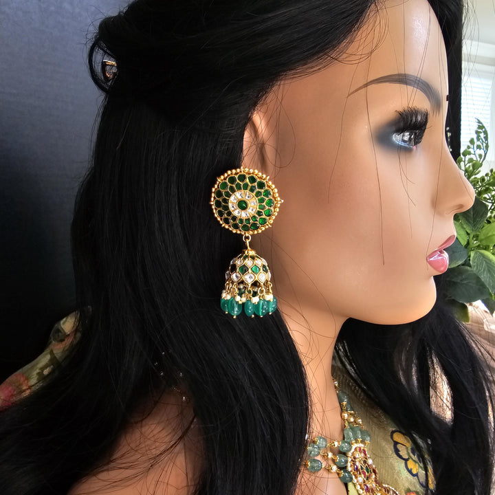 Partywear Silver jumka