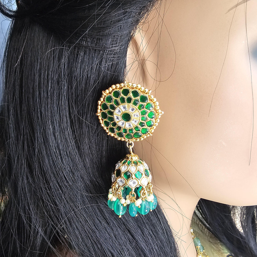 Partywear Silver jumka