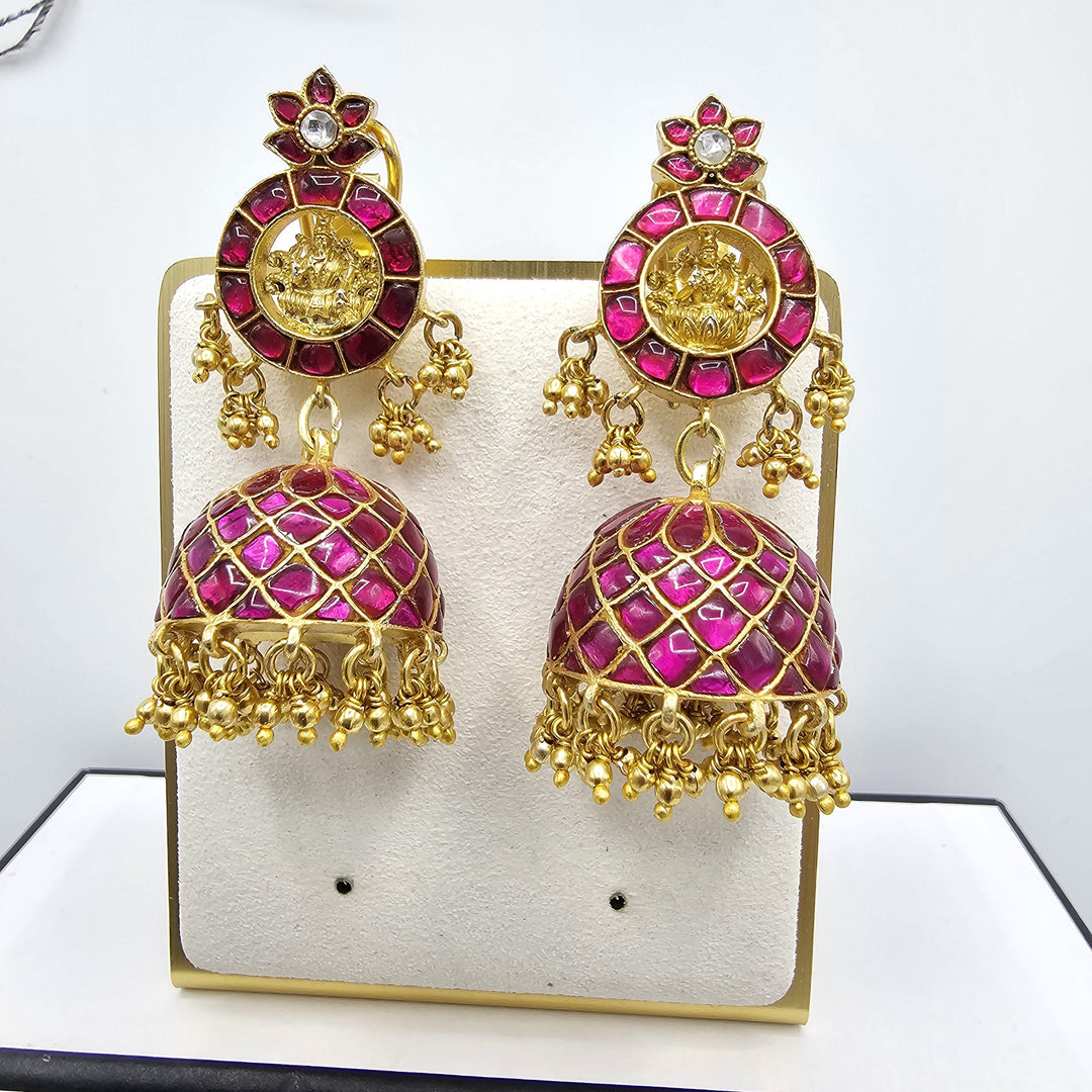 Silver Jadau Kundan