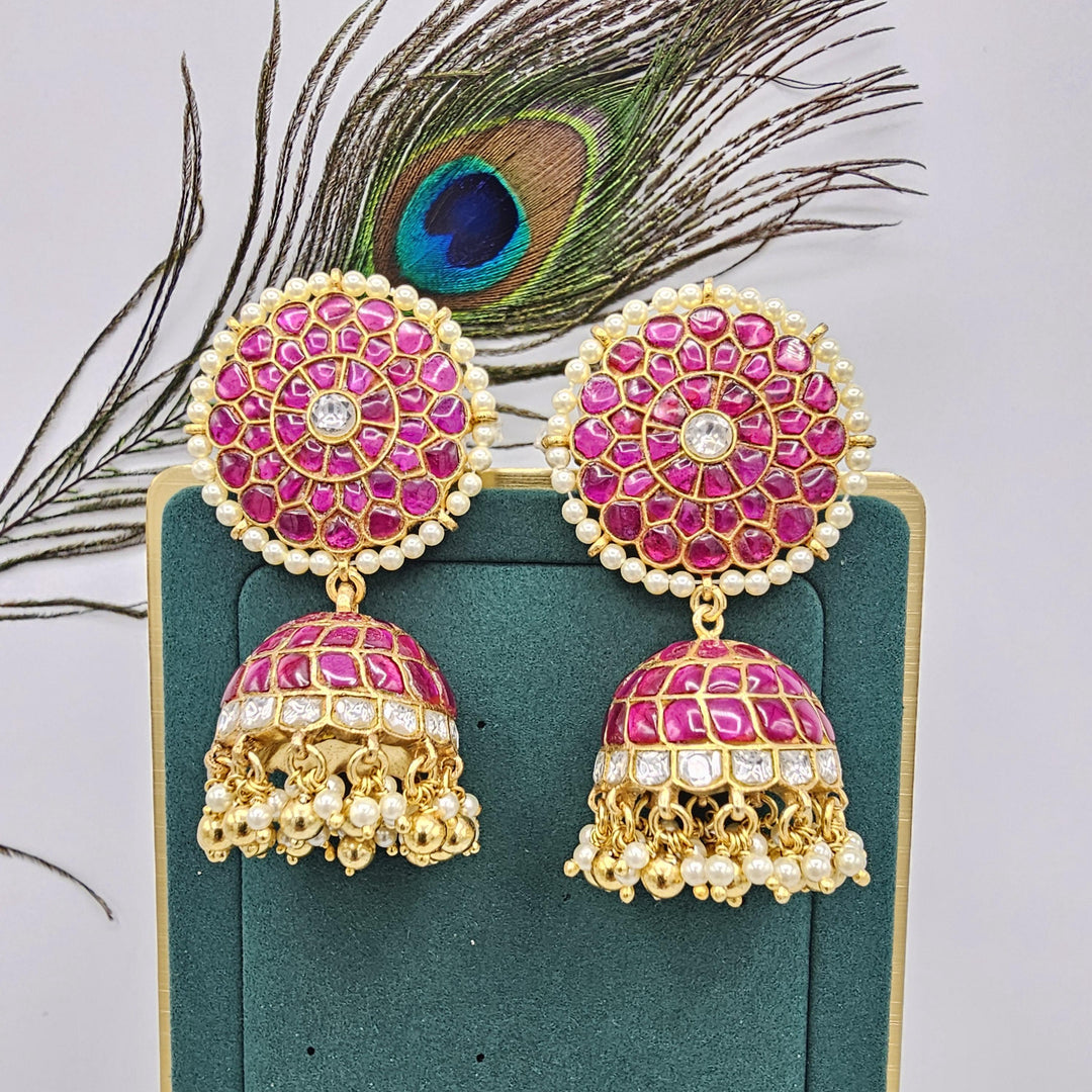 Kundan Jhumka earrings