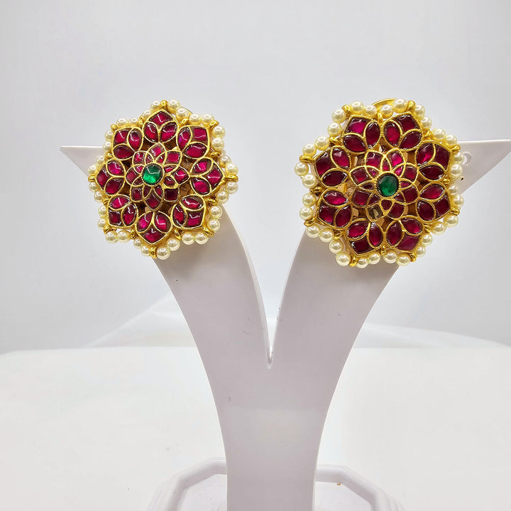 92.5 Silver Kundan Studs
