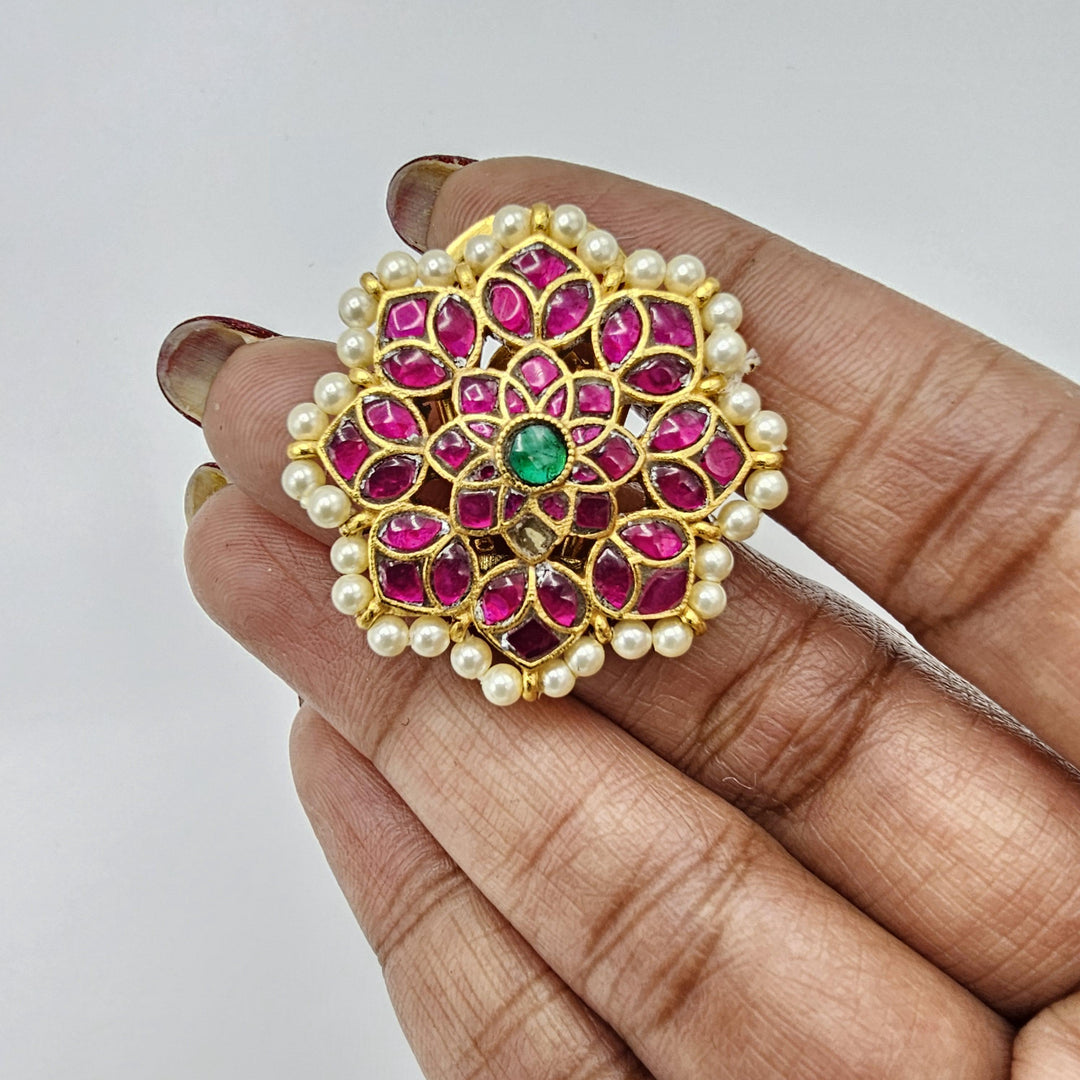 92.5 Silver Kundan Studs