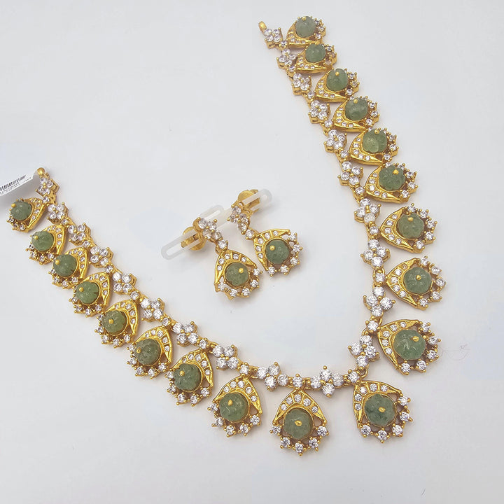 Silver Designer CZ set