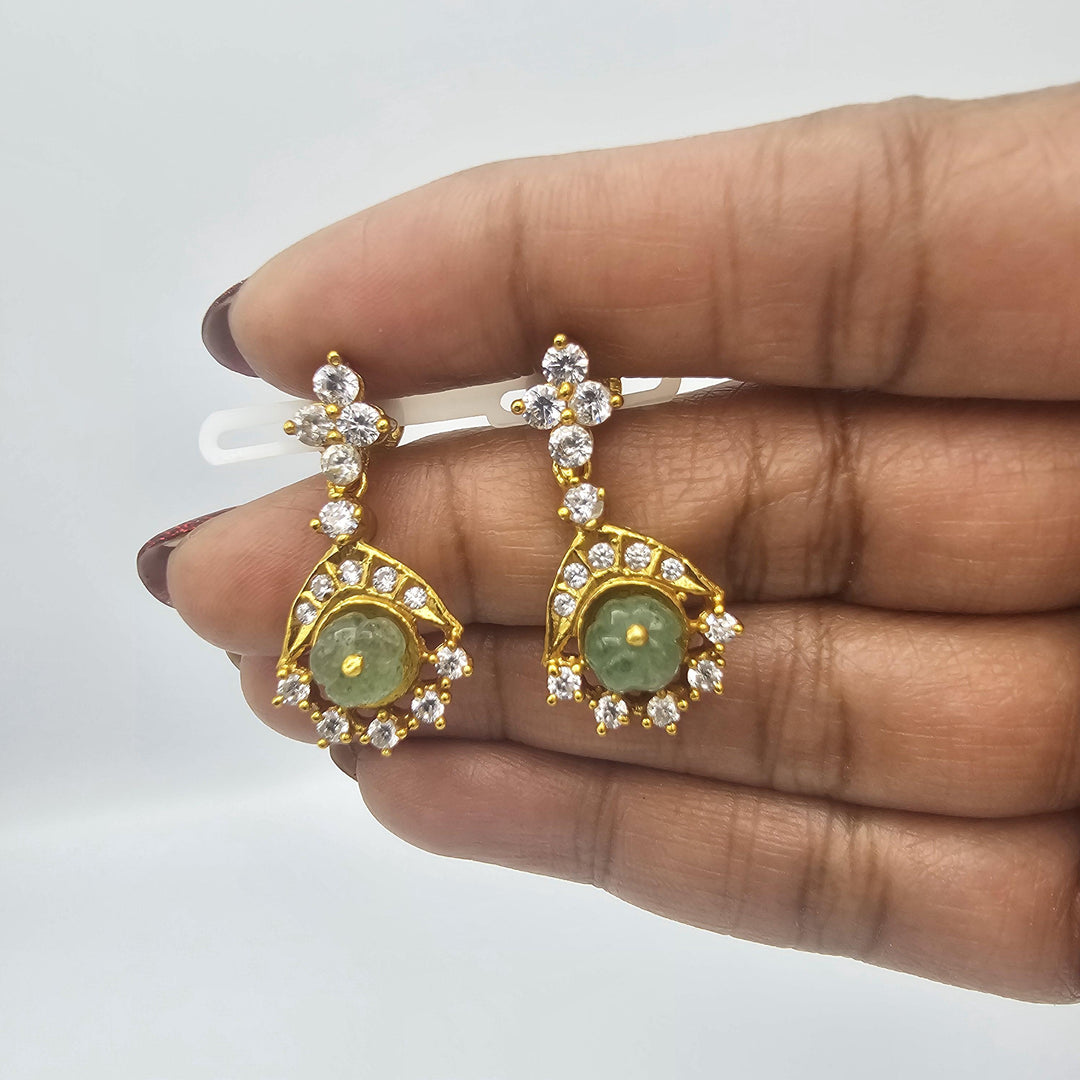Silver Designer CZ set