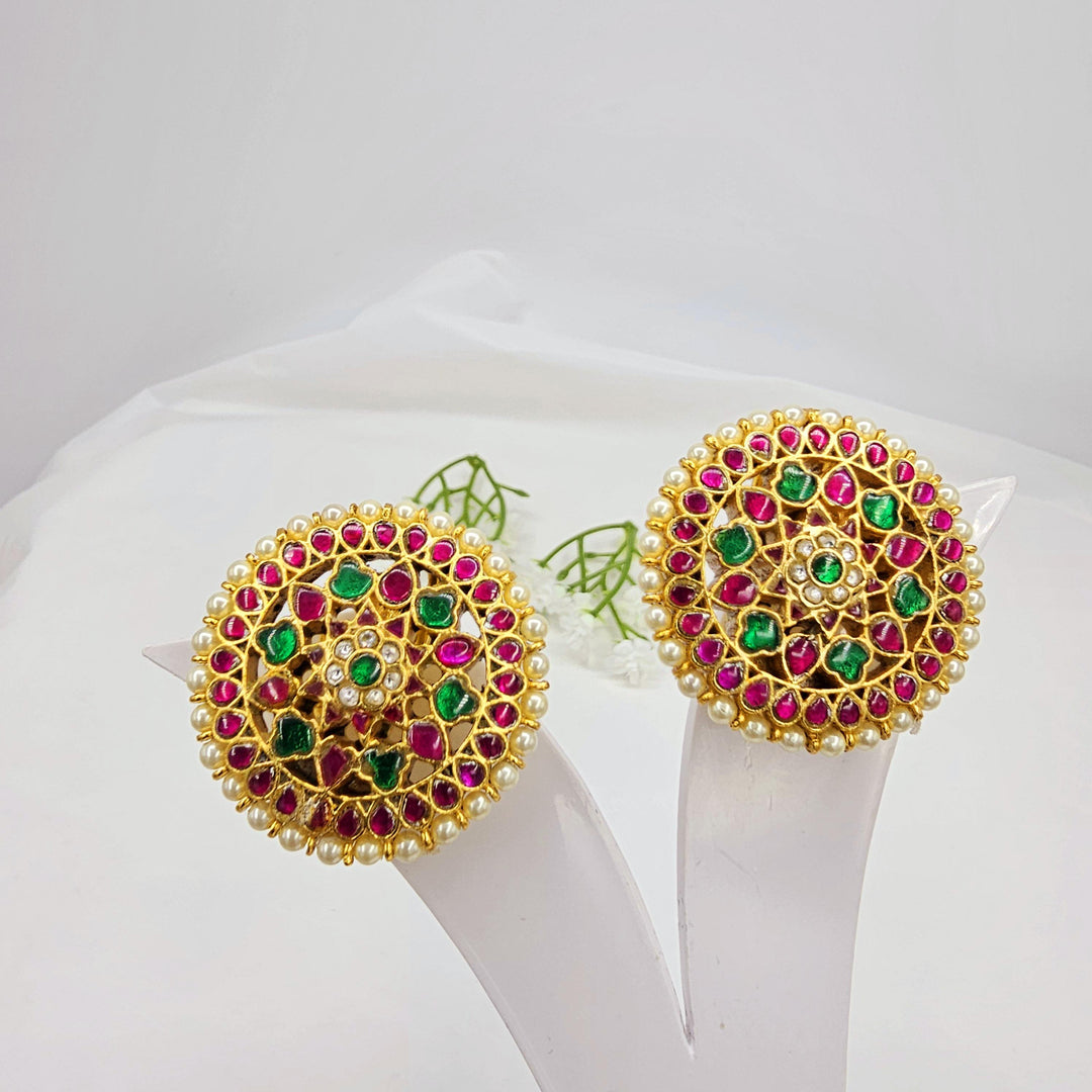 92.5 Silver Kundan studs