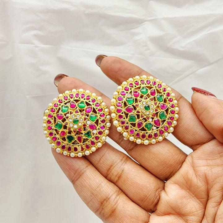 92.5 Silver Kundan studs