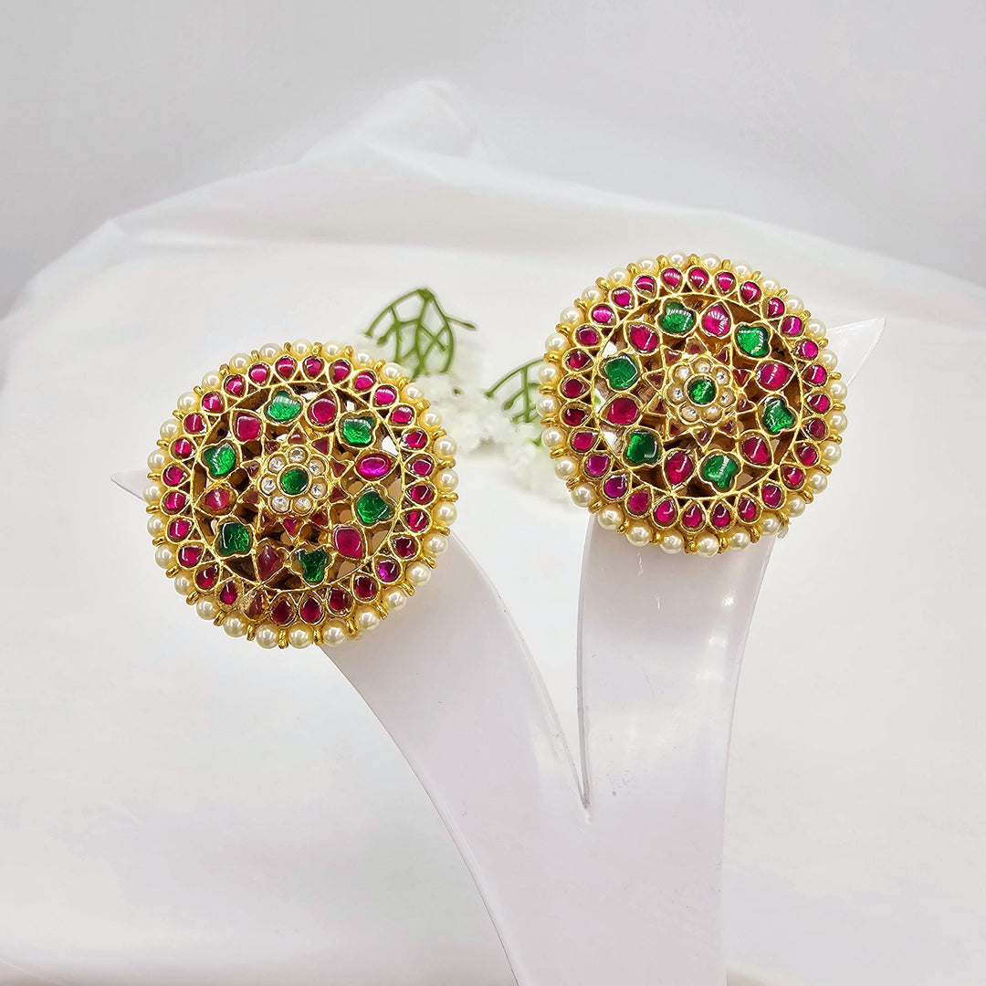 92.5 Silver Kundan studs