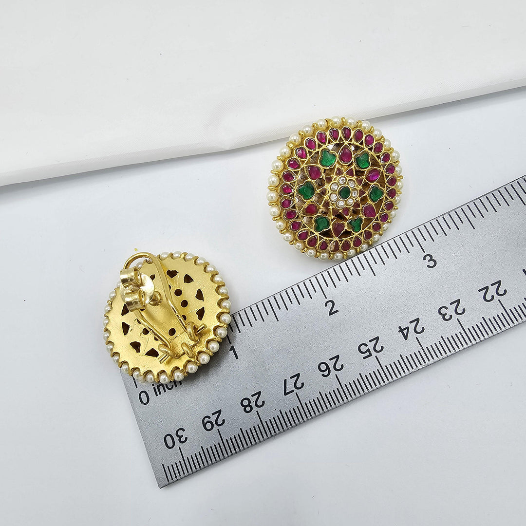 92.5 Silver Kundan studs