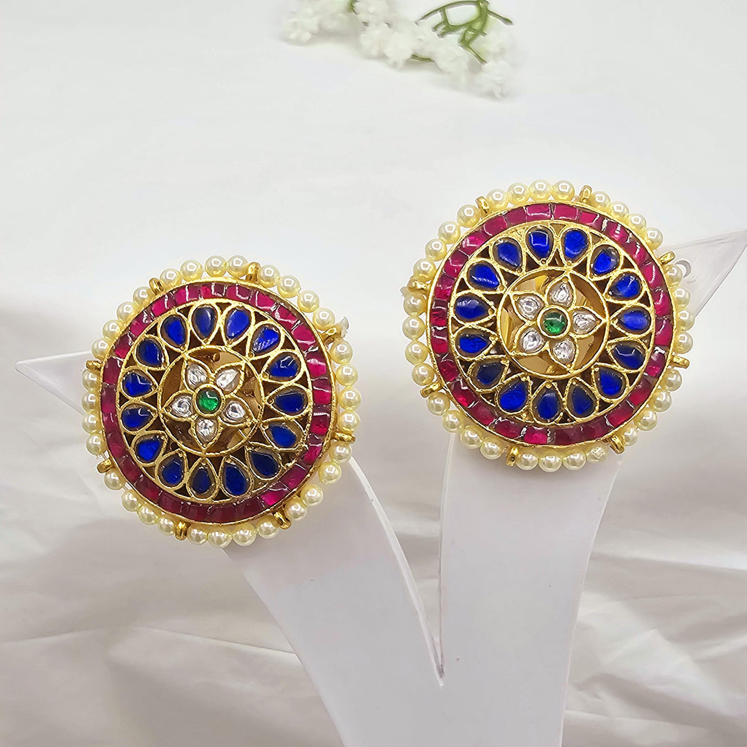 Blue Silver Studs