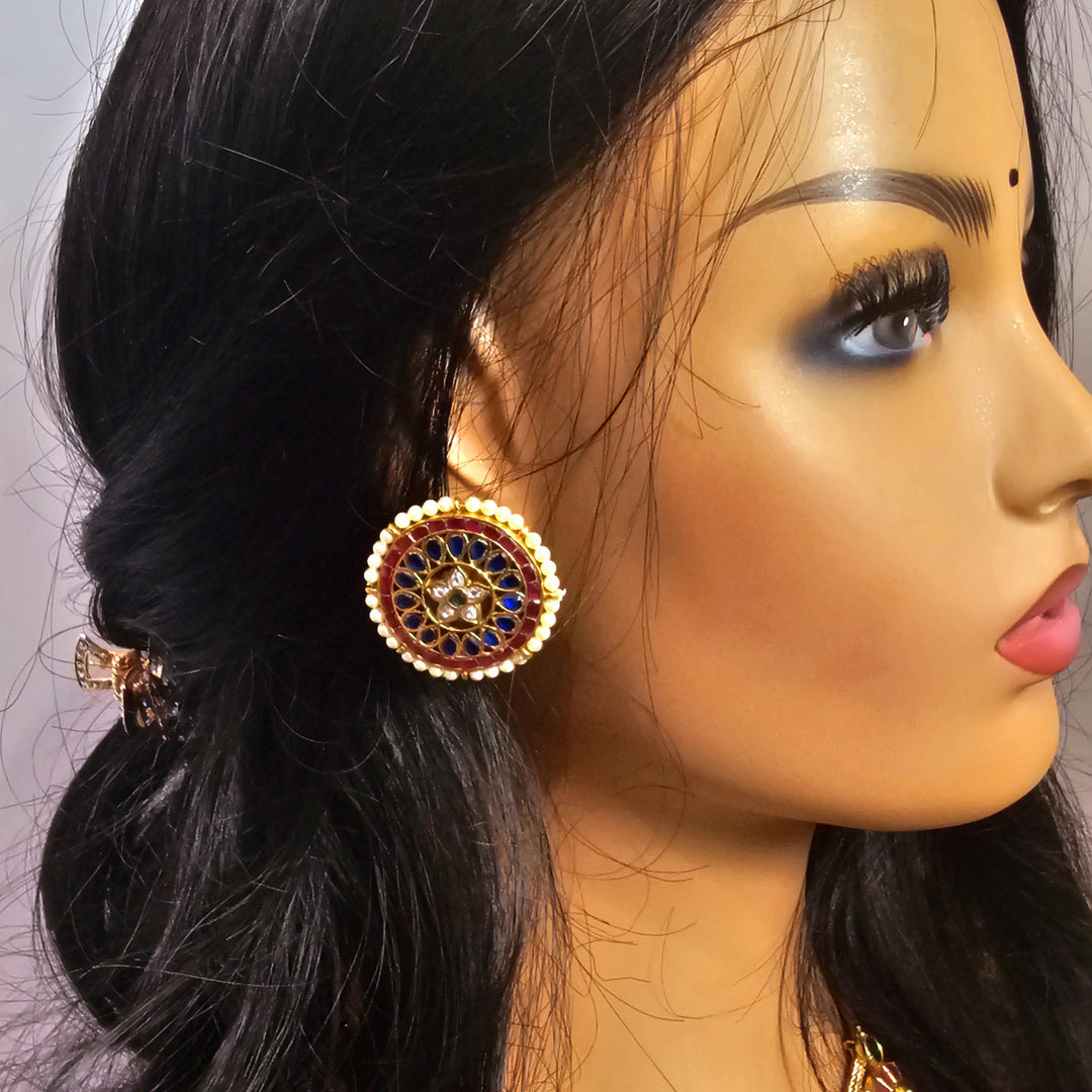 Blue Silver Studs