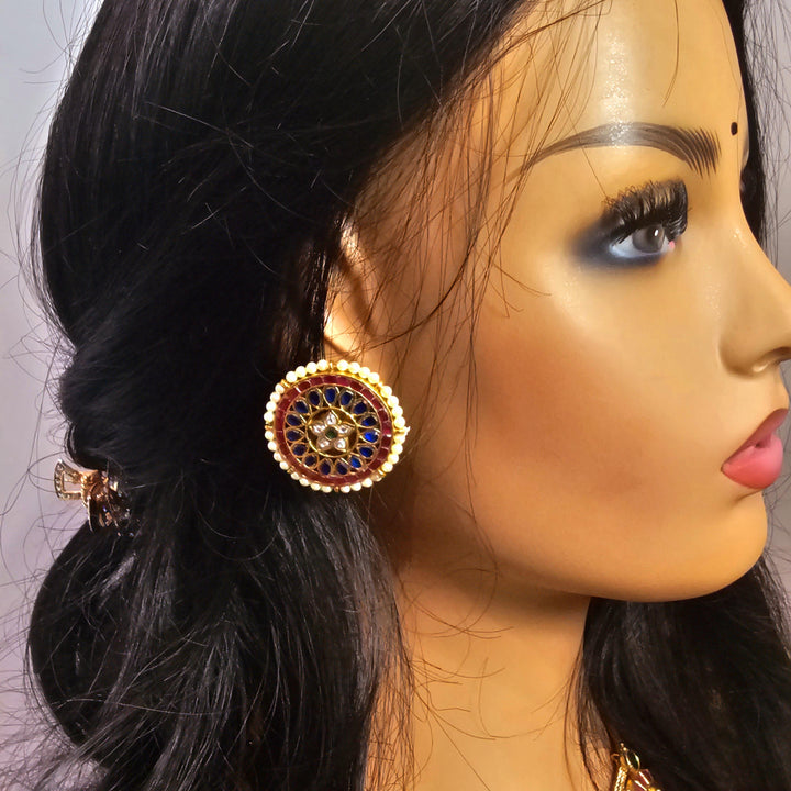 Blue Silver Studs
