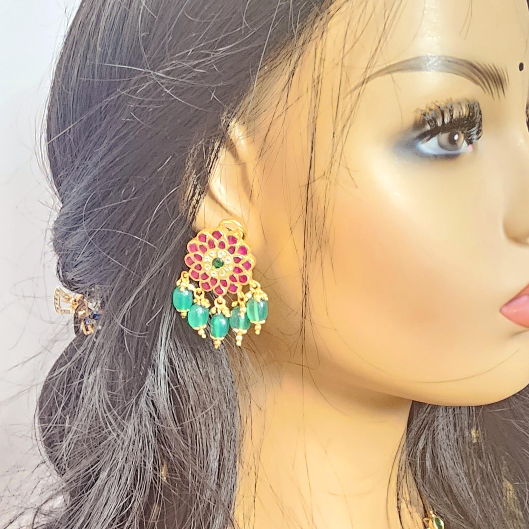 Partywear Silver earring