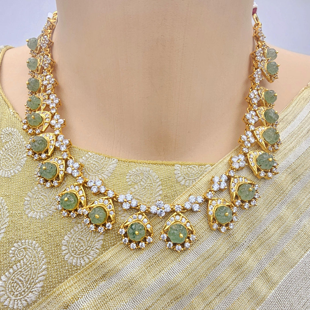 Silver Designer CZ set