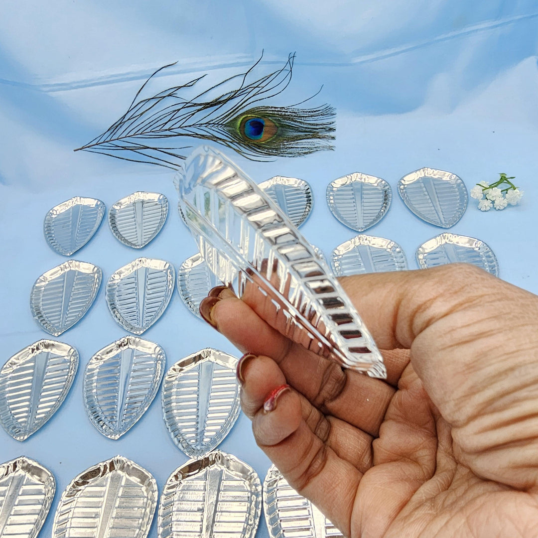 Silver small banana plate
