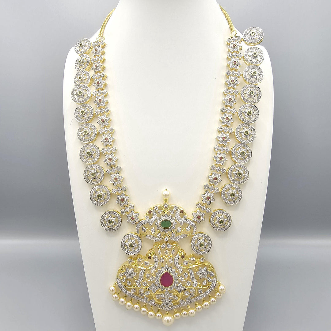 Silver bottu Mala necklace