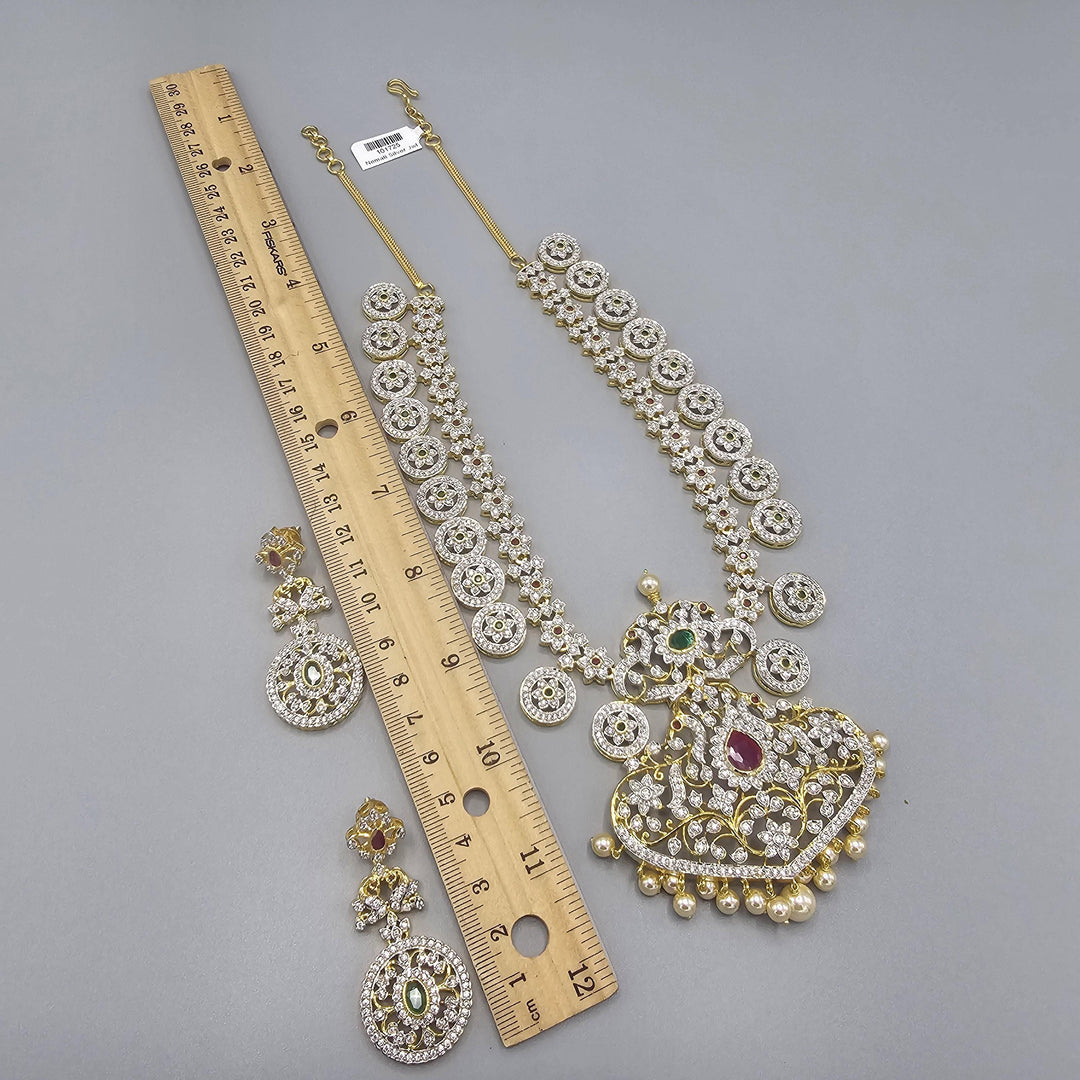 Silver bottu Mala necklace