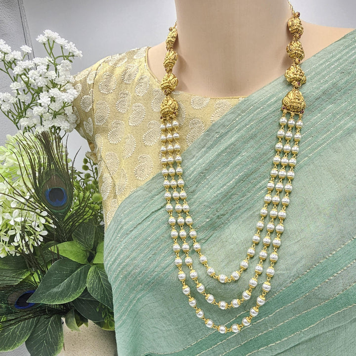 3 layer nakshi necklace