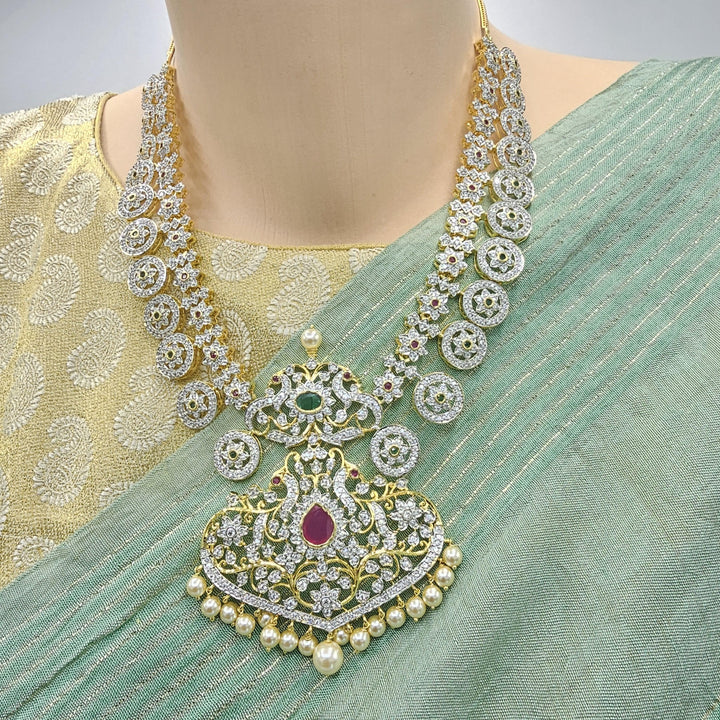 Silver bottu Mala necklace
