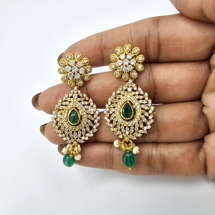 2 layered CZ necklace set