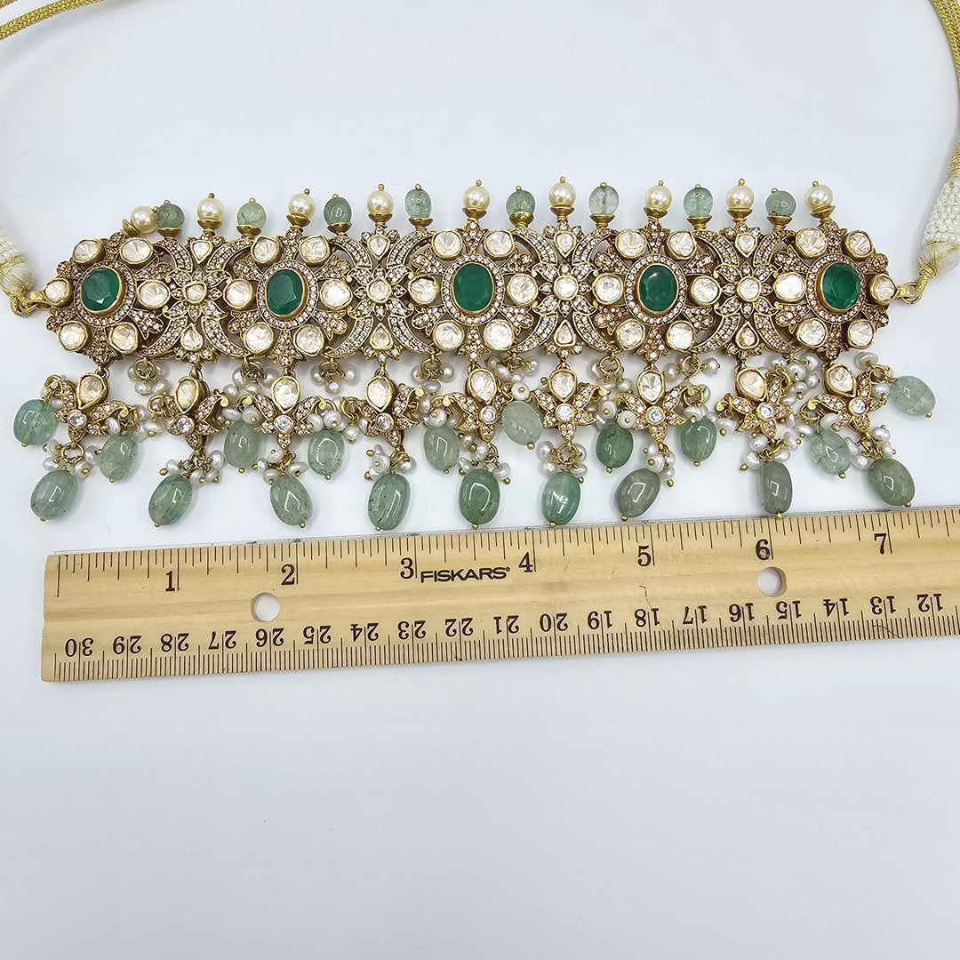 Silver victorian choker