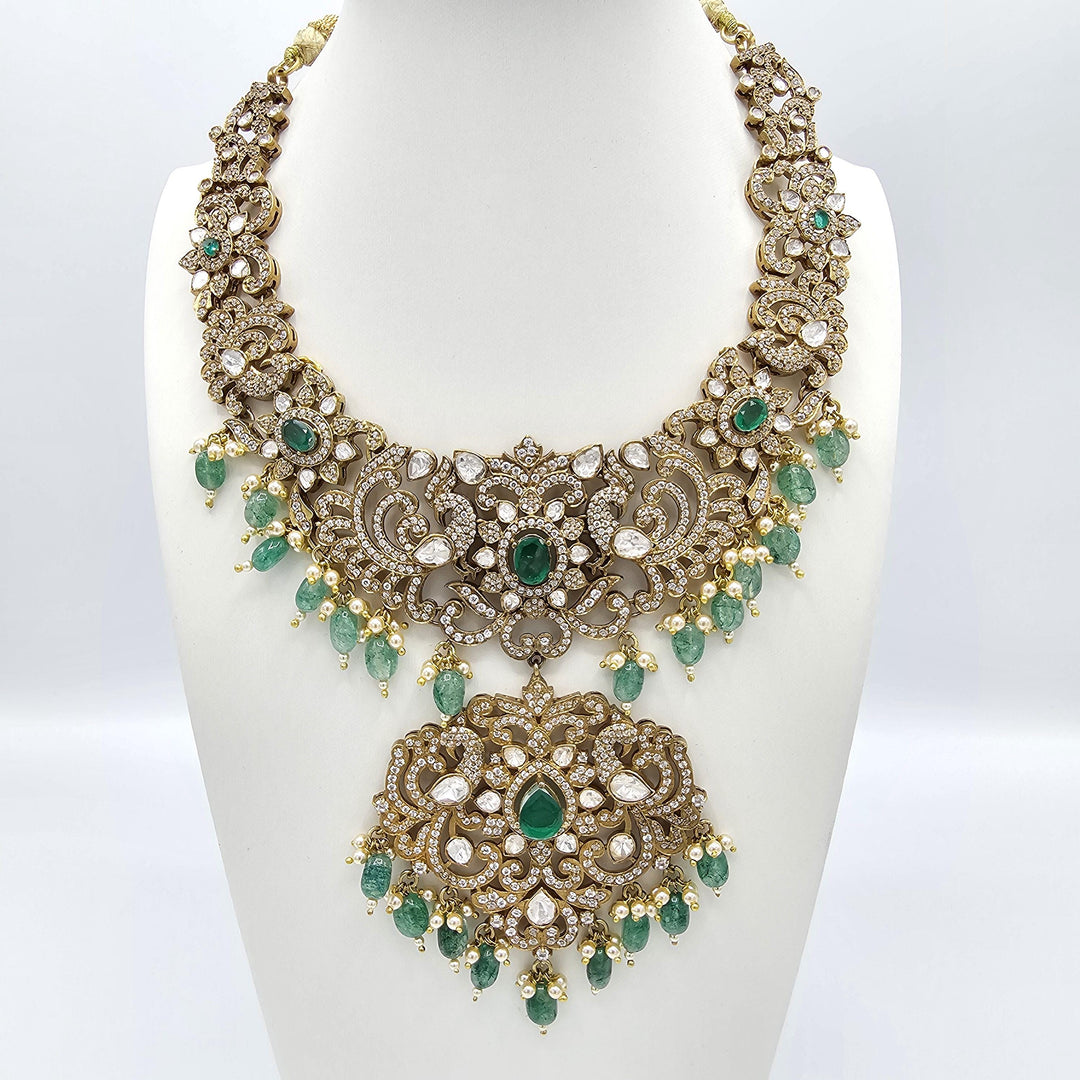 92.5 moissanite necklace set