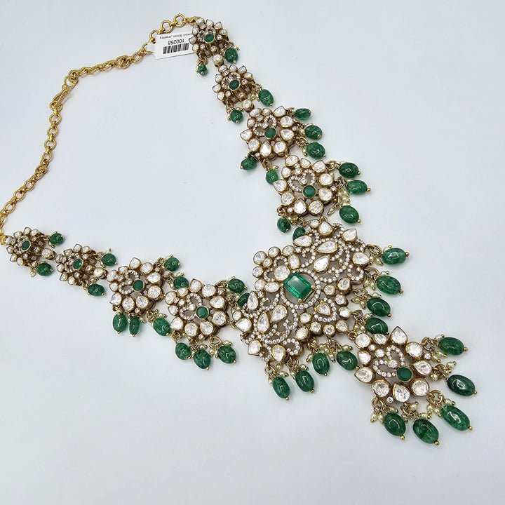 Victorian moissanite necklace