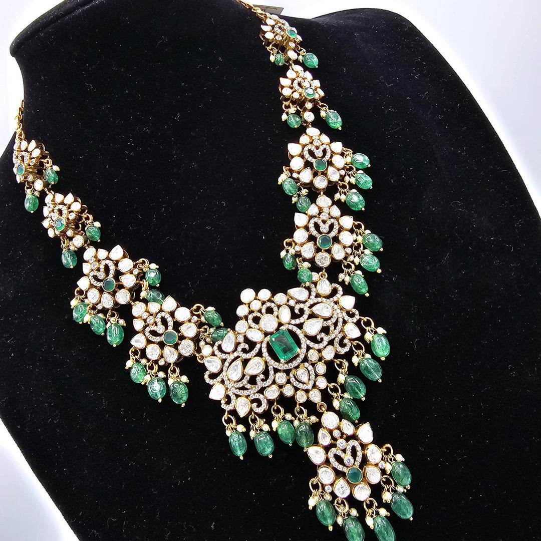 Victorian moissanite necklace