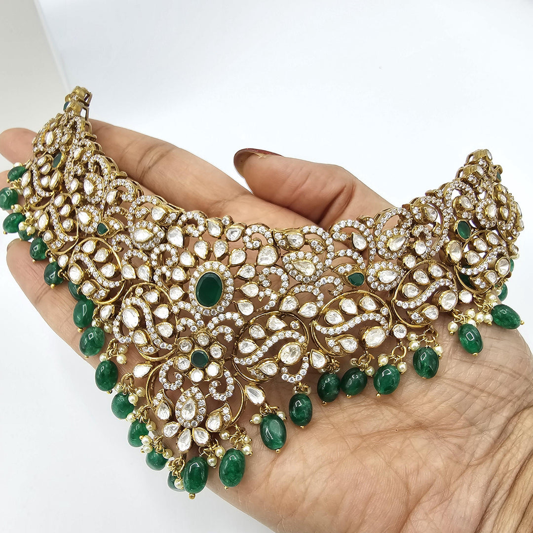 Victorian moissanite Choker