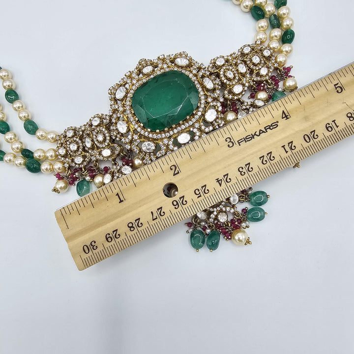 Victorian moissanite Choker