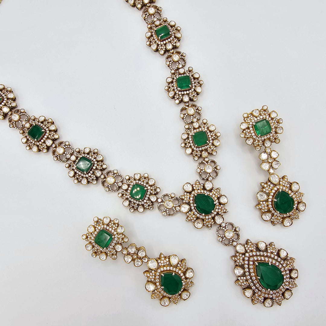 Victorian moissanite necklace